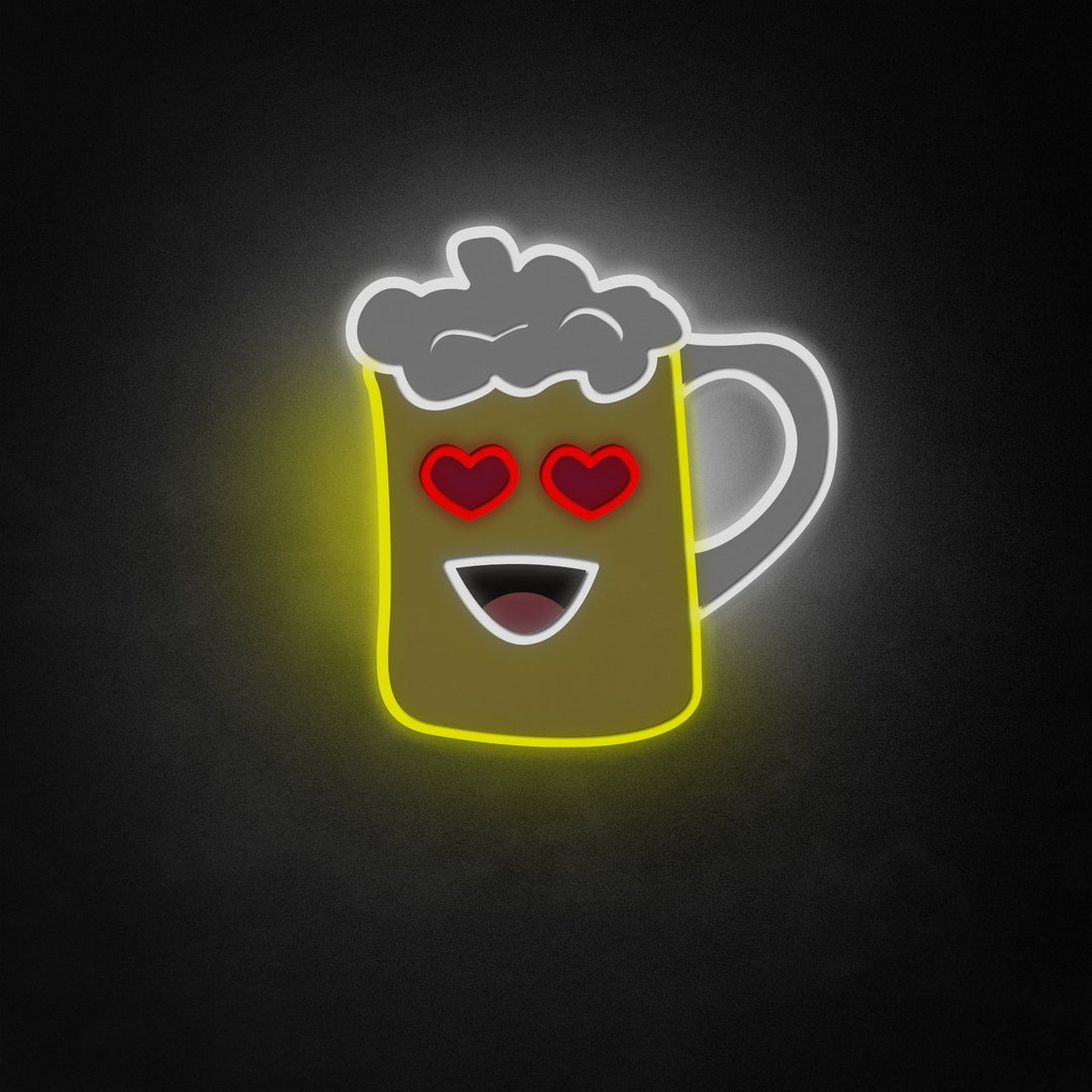 "Bierglazen mok, bar pub decor" Neon Like