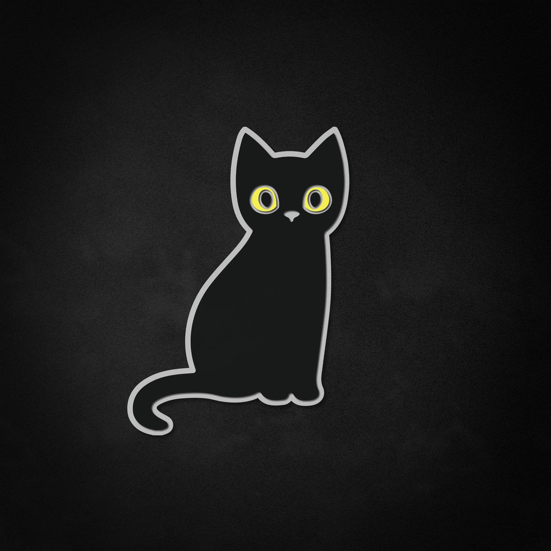 "Zwarte kat, Halloween -decor" Neon Like