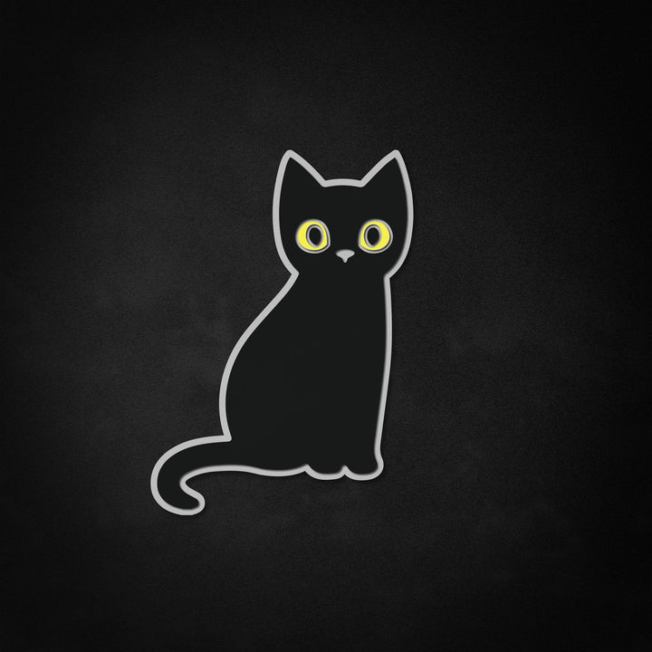 "Zwarte kat, Halloween -decor" Neon Like