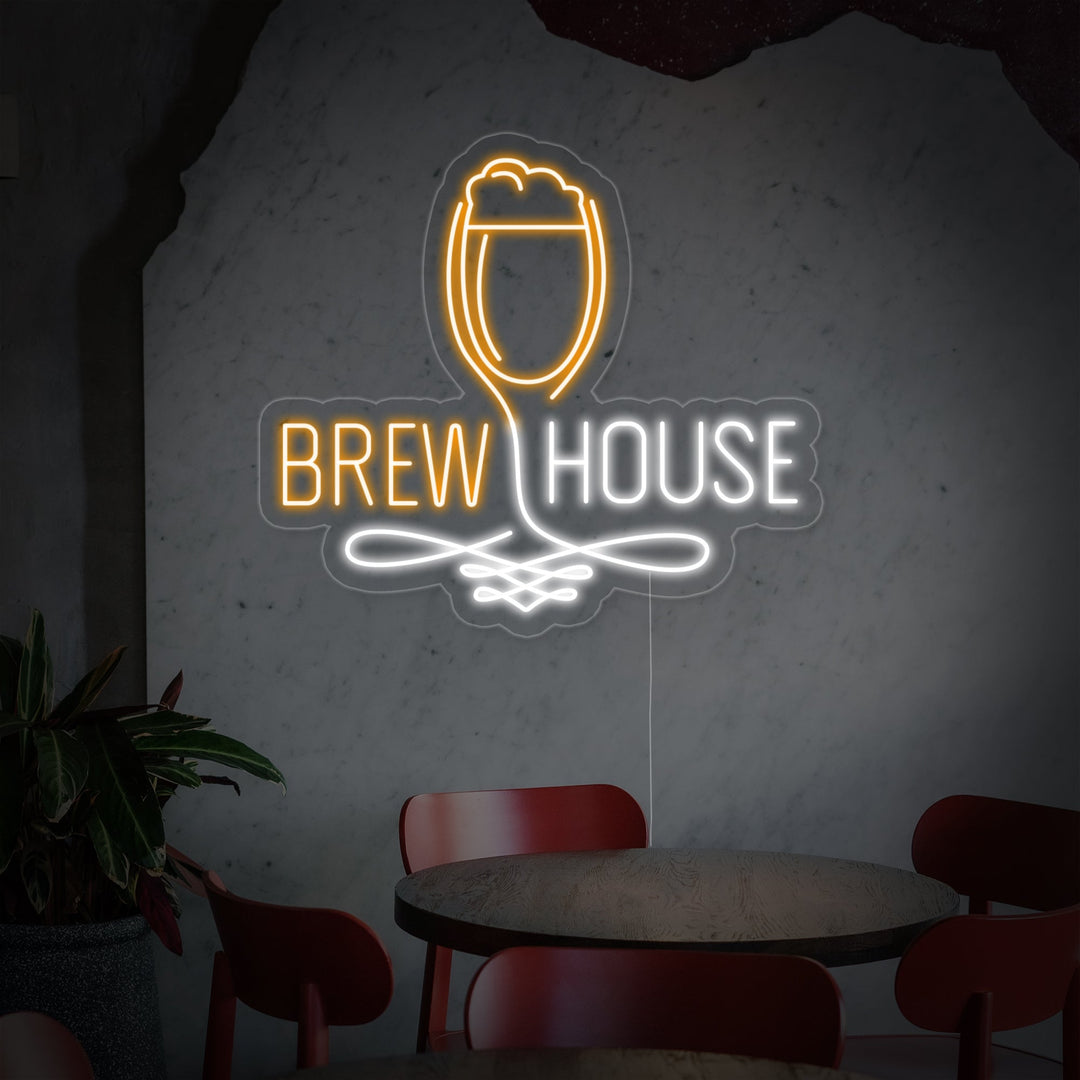 "Brew House Glas" Neon Verlichting