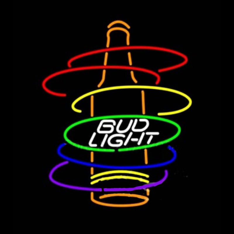 Bud Light Rainbow Bottle Neon Verlichting
