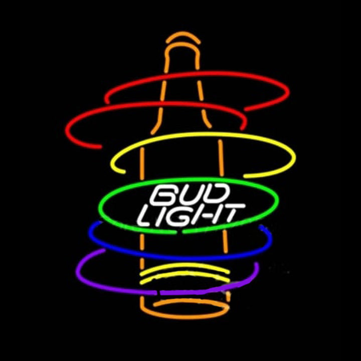 Bud Light Rainbow Bottle Neon Verlichting