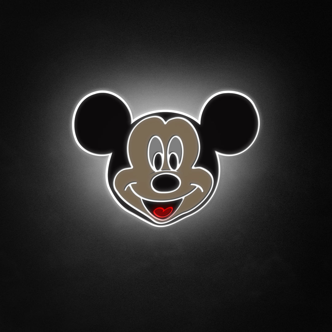 "Cartoonmuis, kinderkamerdecor" Neon Like