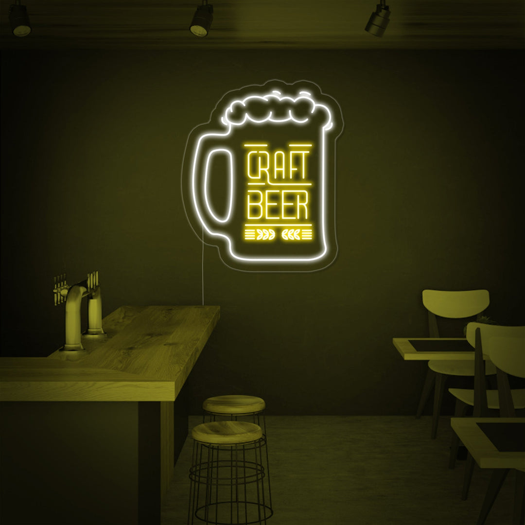 "Craft Beer Mok" Neon Verlichting