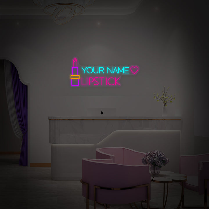 "Aangepaste Tekst Lipstick" Neon Verlichting