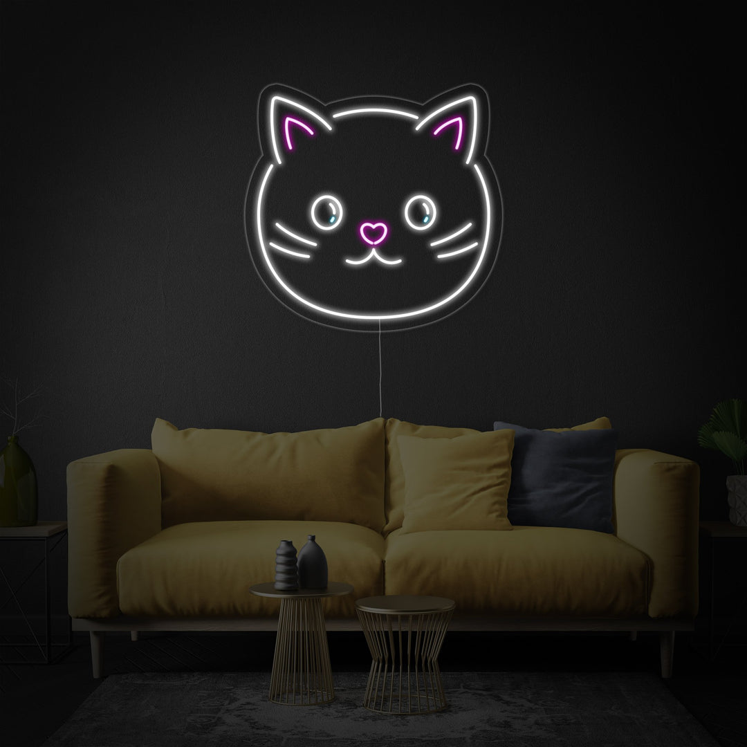 "Schattige Kat" Neon Verlichting