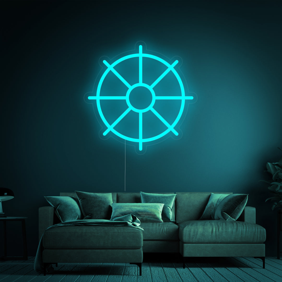 "Dharma Wiel" Neon Verlichting