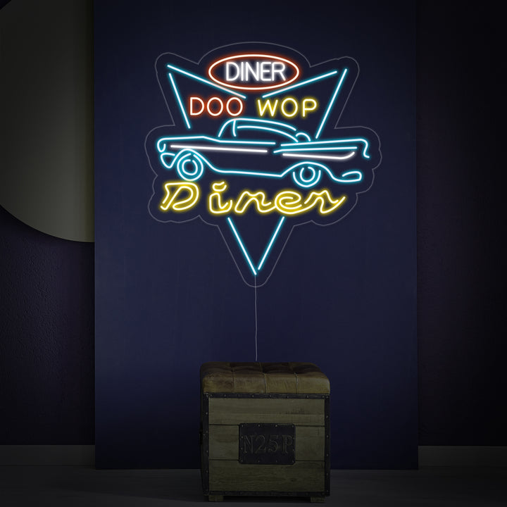 "Car Diner Drive Through" Neon Verlichting
