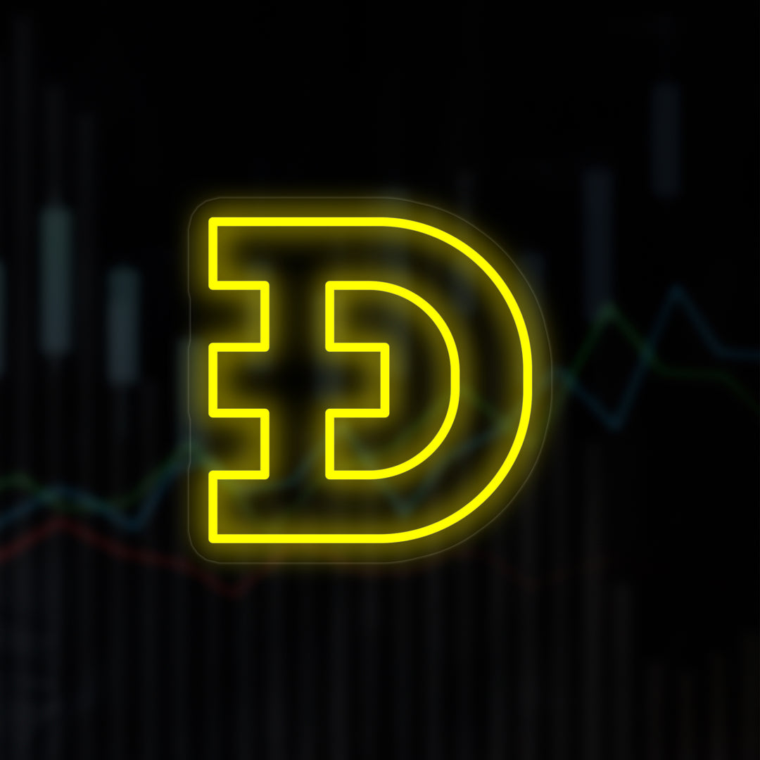 "Dogecoin" Neon Verlichting