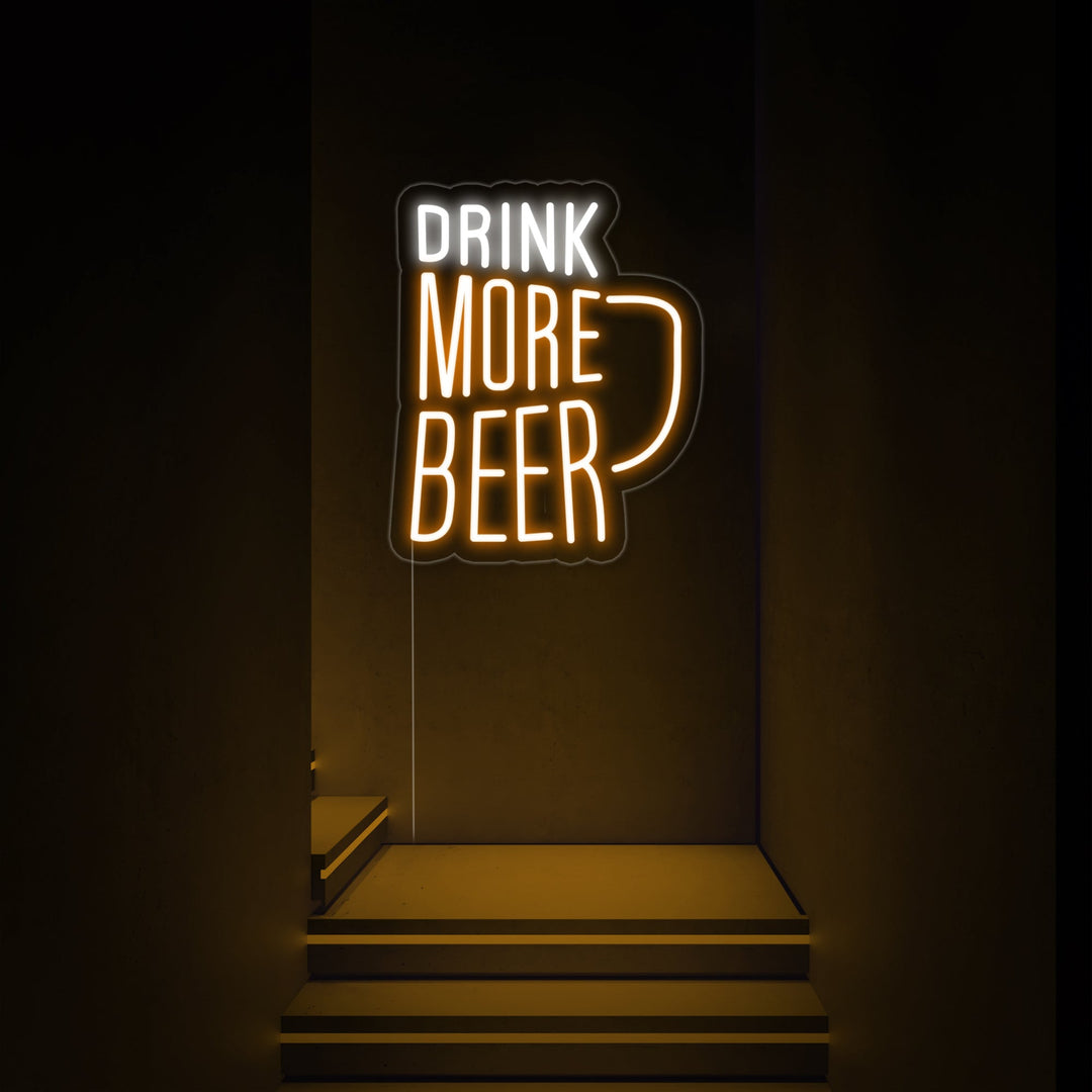 "Drink More Beer" Neon Verlichting