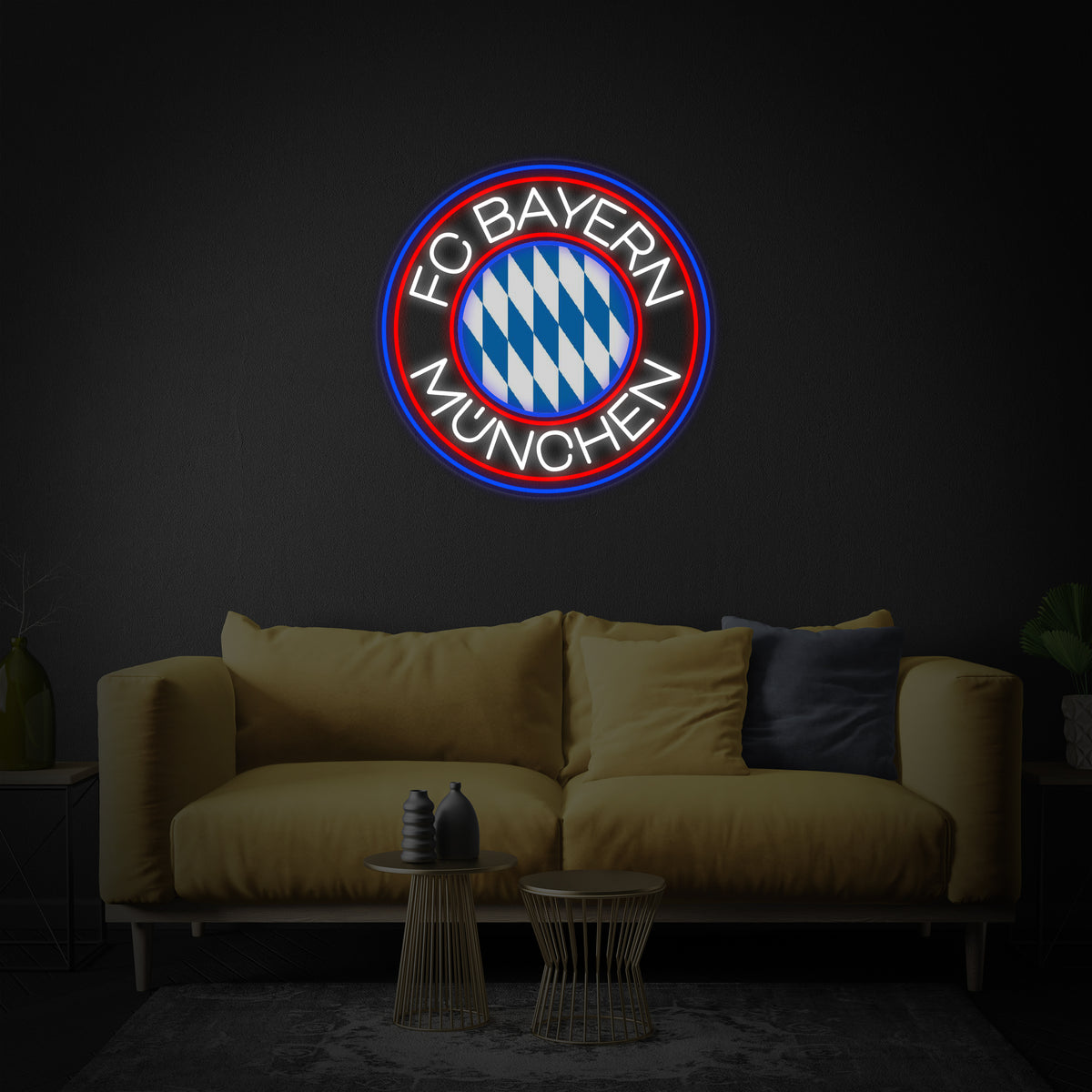 neon logo FC Bayern München
