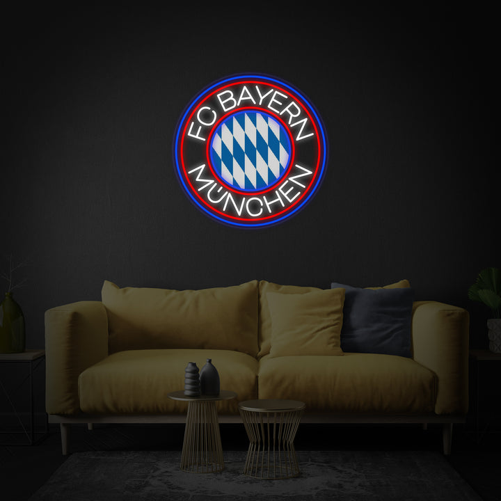 neon logo FC Bayern München