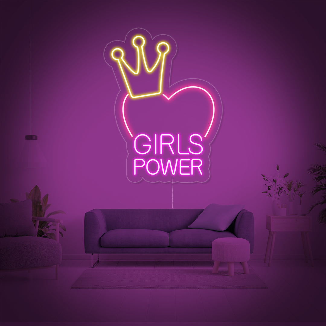 "Girls Power" Neon Verlichting