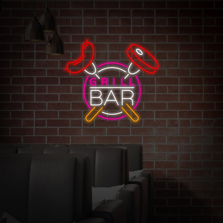"Grill Bar" Neon Verlichting