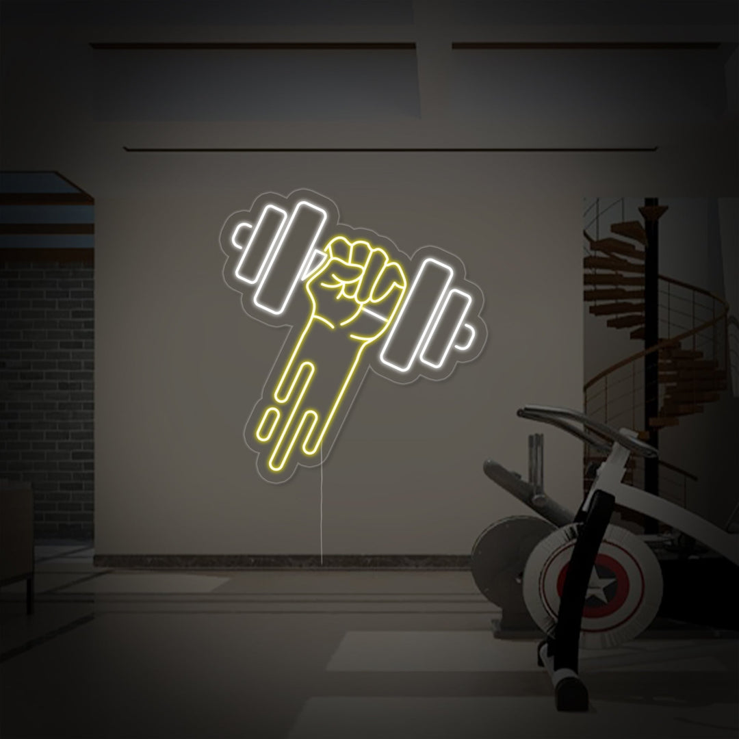 "Sportschool Dumbbell" Neon Verlichting