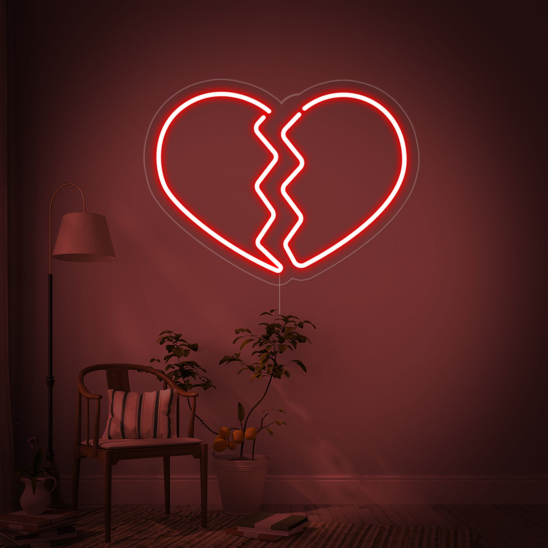 "Gebroken Hart" Neon Verlichting