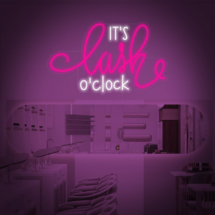"Its Lashes Oclock" Neon Verlichting