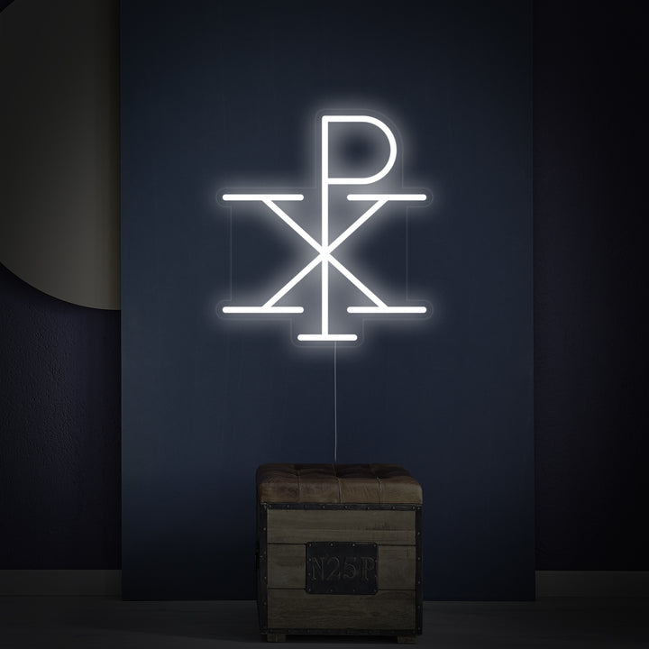 "Jezus Monogram Van Christus Chi Rho" Neon Verlichting