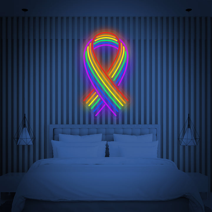 "Regenboogvlag Lgbt-Trots Uniek, Lint" Neon Verlichting