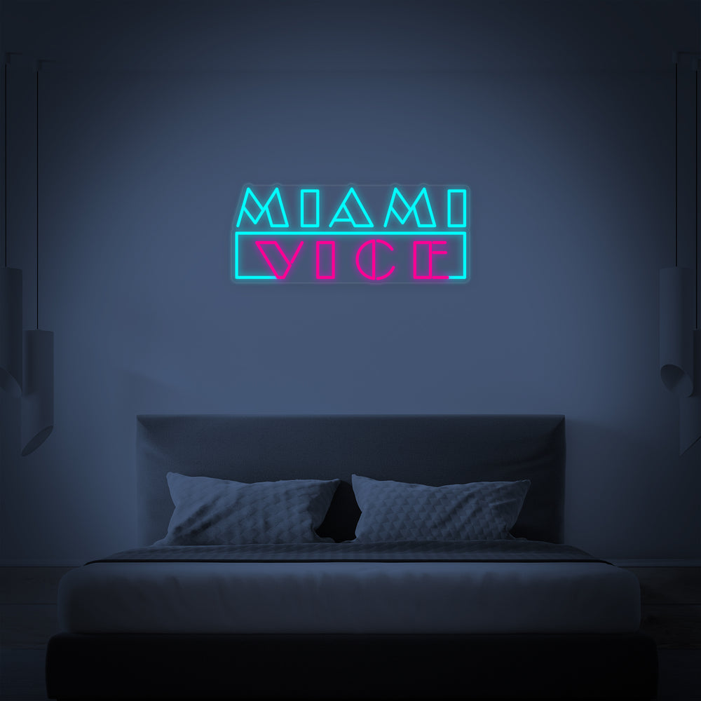 neon tekstlamp “Miami Vice”