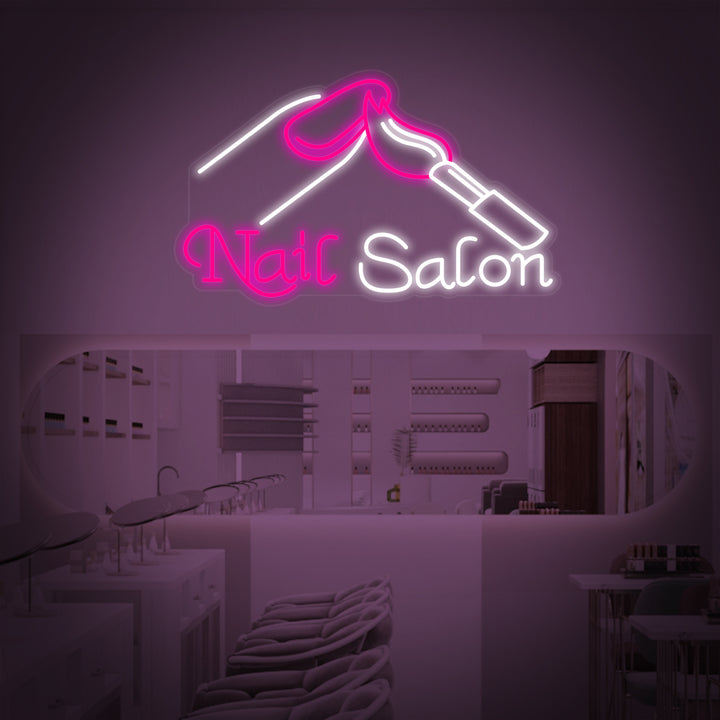 "Nails Salon" Neon Verlichting