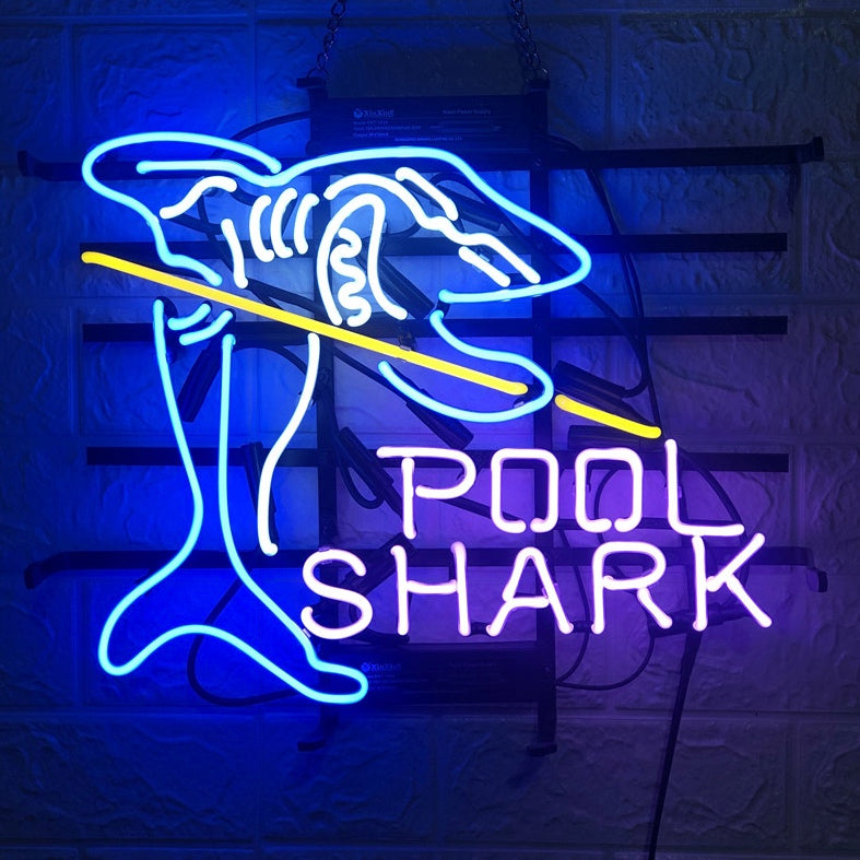 "Pool Shark, Biljartkamer" Neon Verlichting