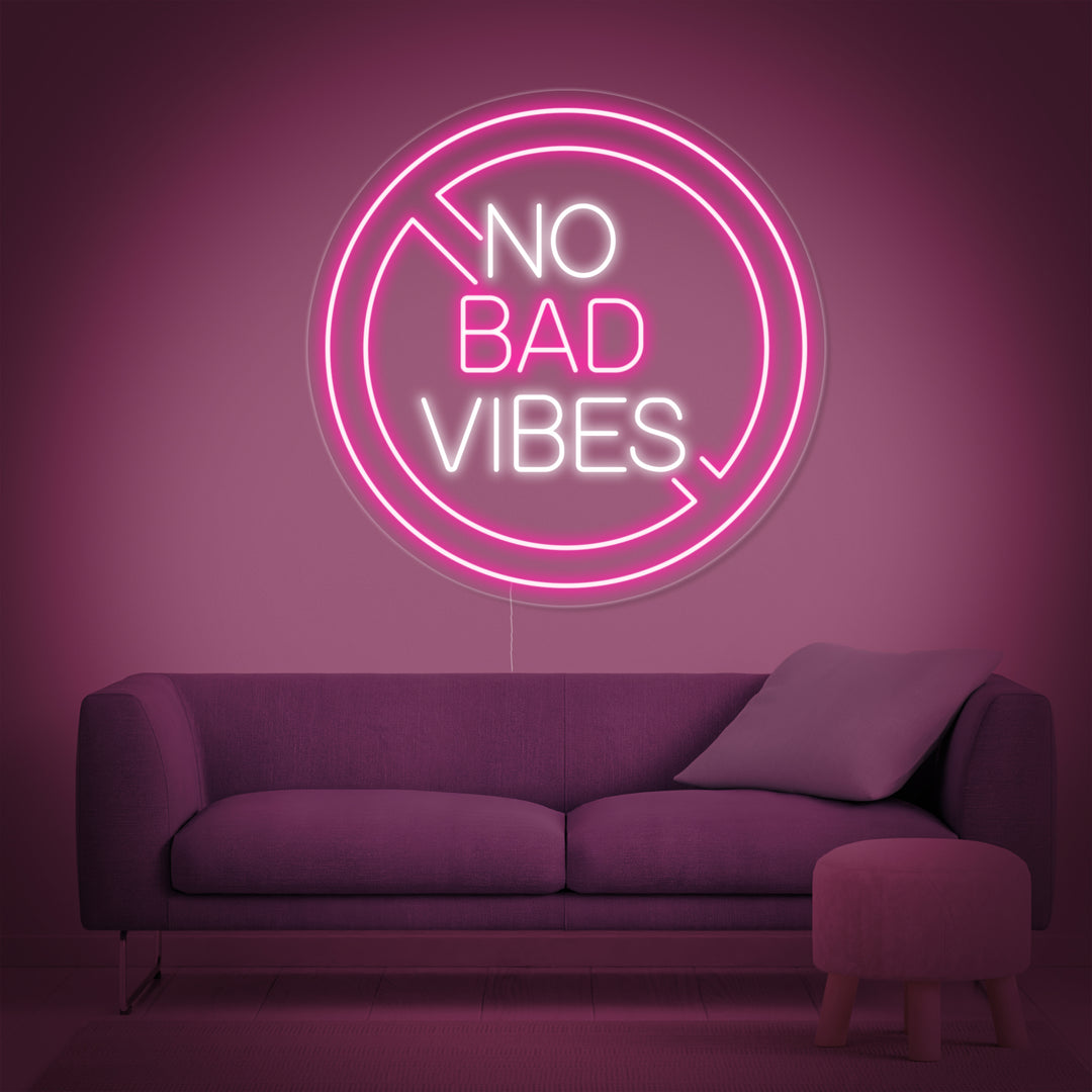 "No Bad Vibes" Neon Verlichting