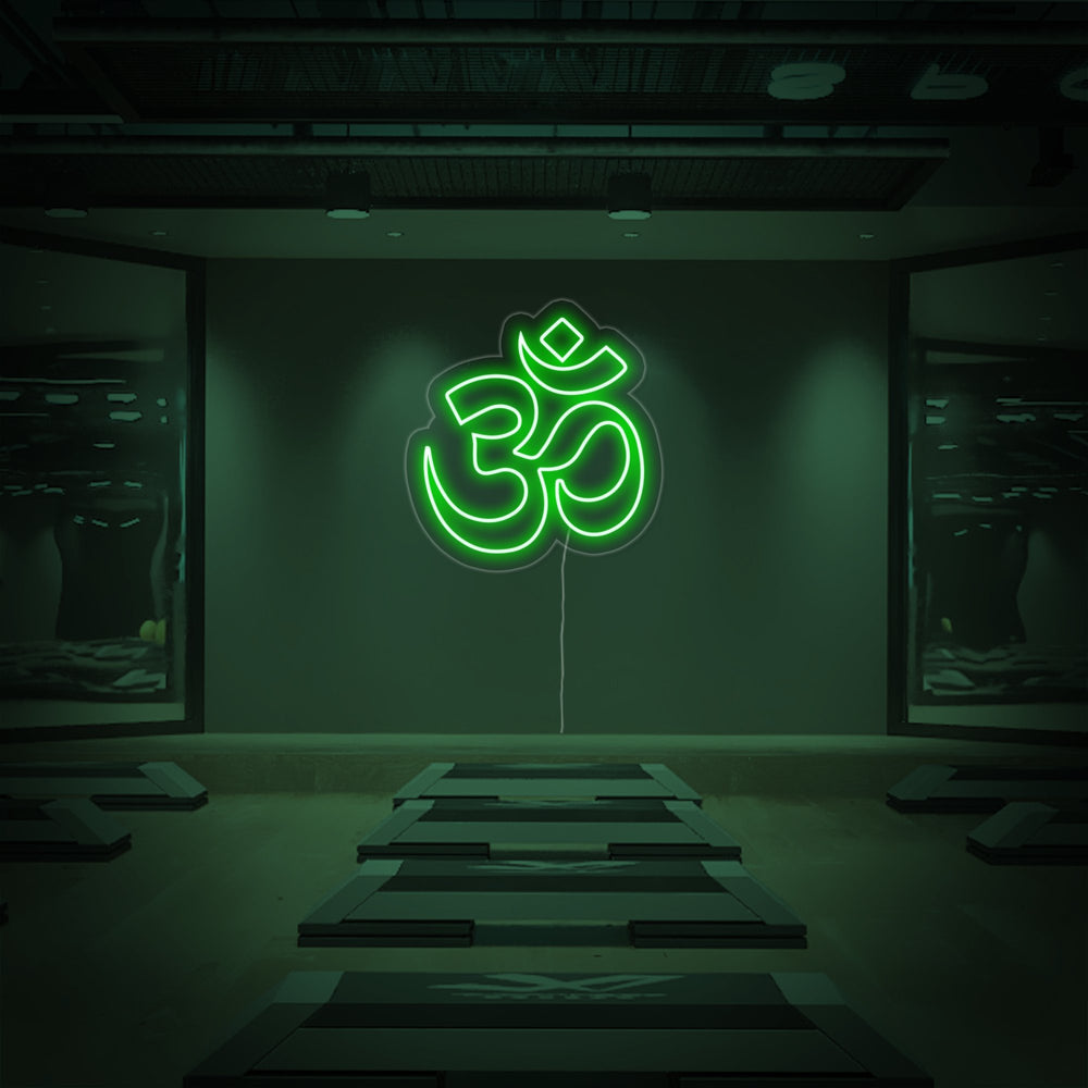 Groen Om yoga symbool LED neon verlichting