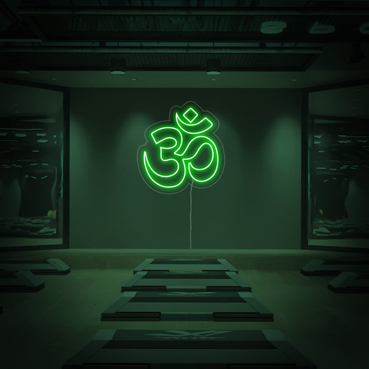 Groen Om yoga symbool LED neon verlichting