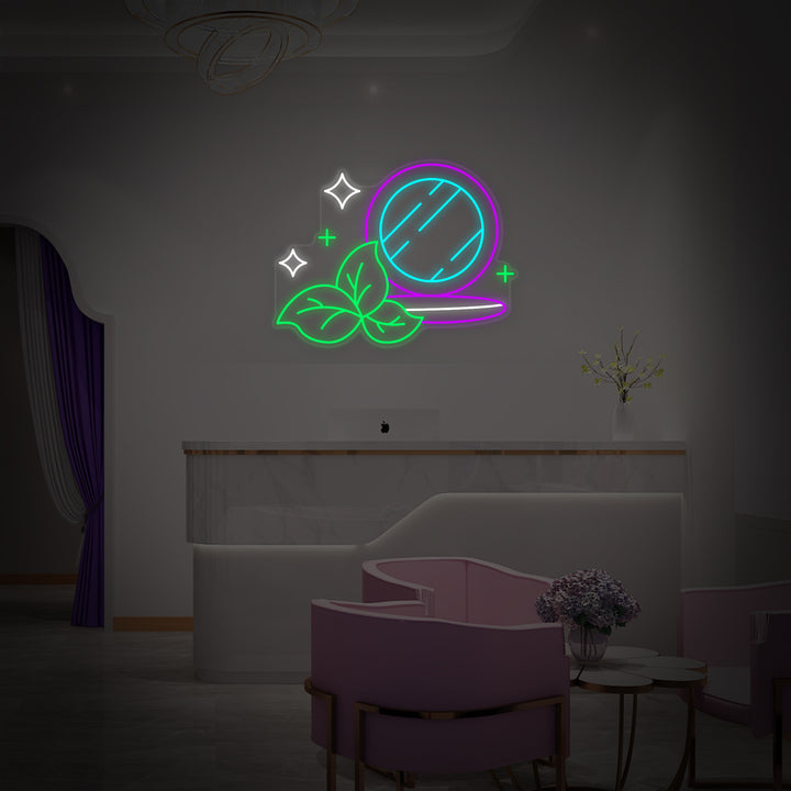 "Make-Up, Schoonheid En Cosmeticawinkel" Neon Verlichting