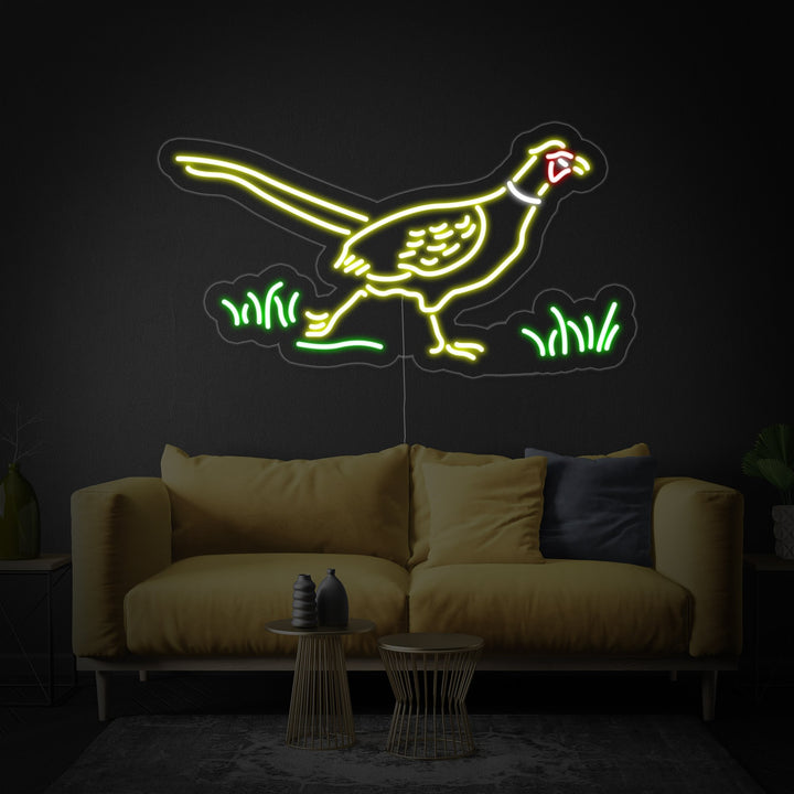 "Fazant, Wilde Vogels, Alpiene Vogels" Neon Verlichting