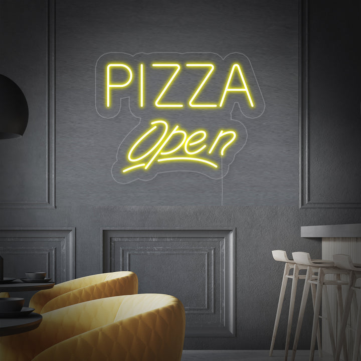 "Pizza Open" Neon Verlichting