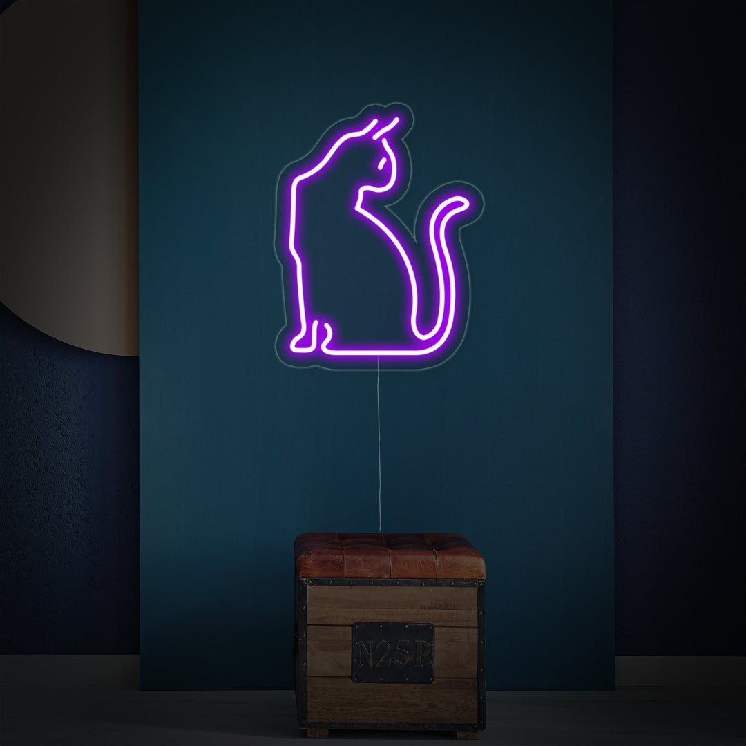 "Poesje, Katachtigen, Huisdierenkatten" Neon Verlichting