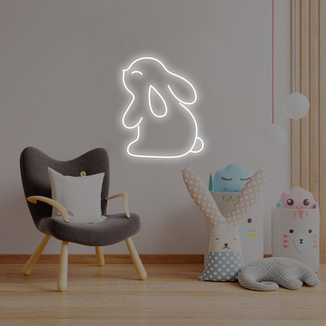"Konijn Konijn, Decor Kinderkamer" Neon Verlichting
