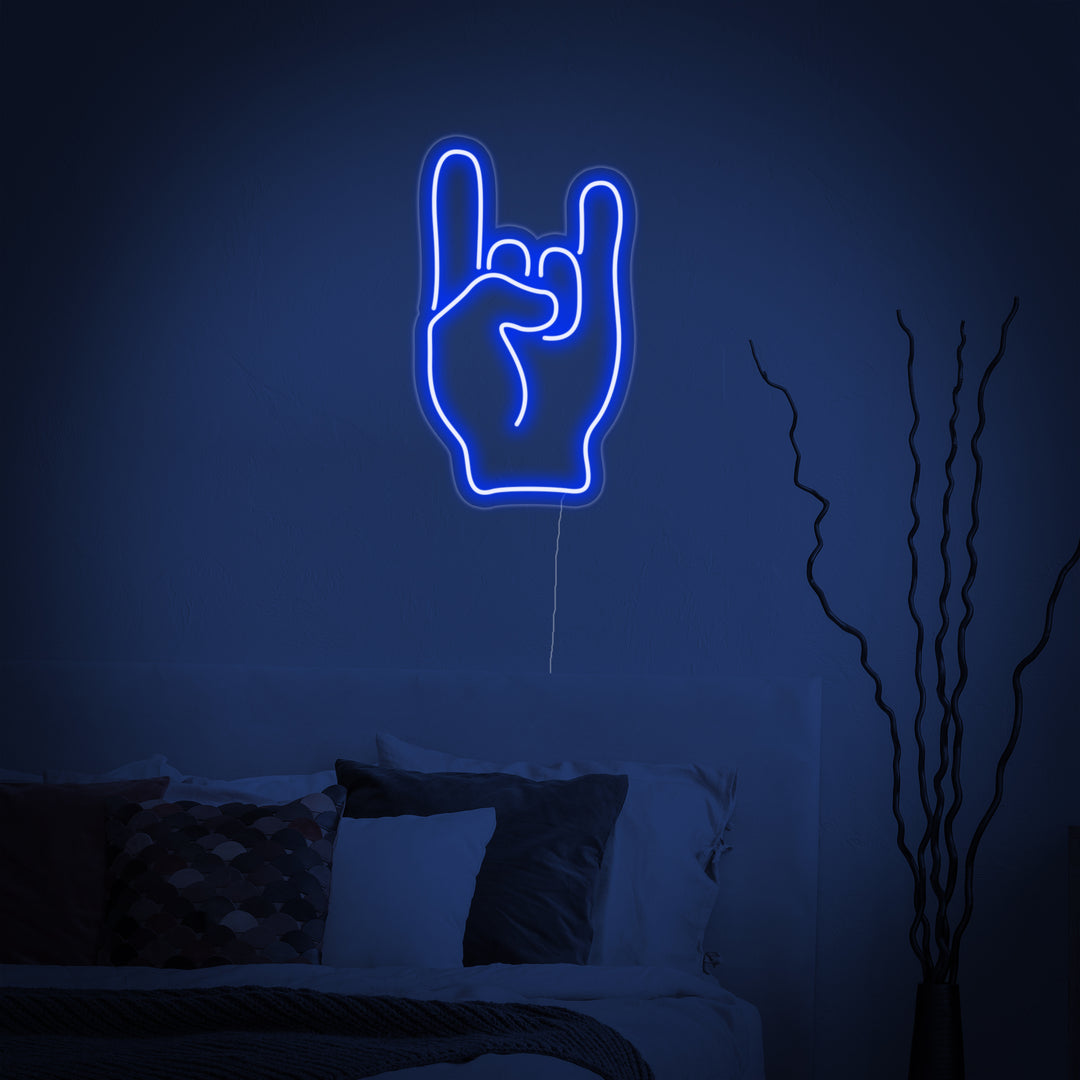 "Rock Hand" Neon Verlichting