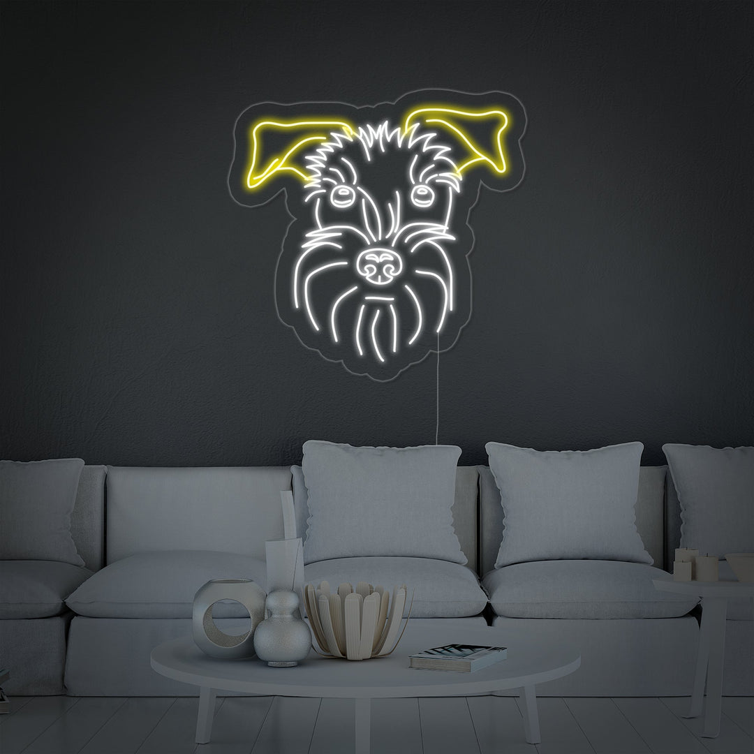 "Schnauzer, Hond" Neon Verlichting