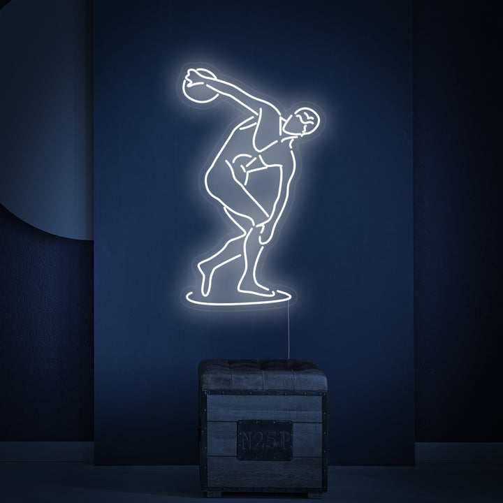 "De Diskobolus Van Myron" Neon Verlichting