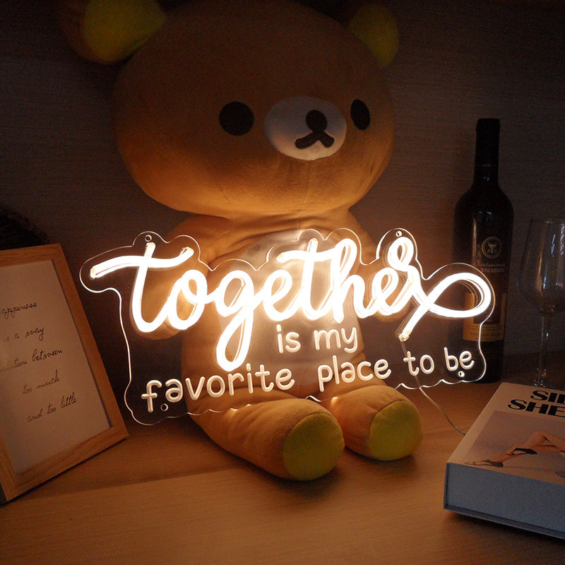 "Together Is My Favorite Place To Be" Mini Neon Verlichting