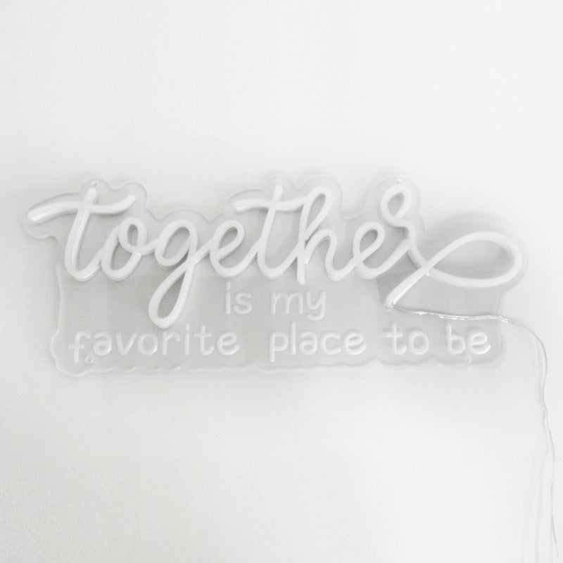 "Together Is My Favorite Place To Be" Mini Neon Verlichting