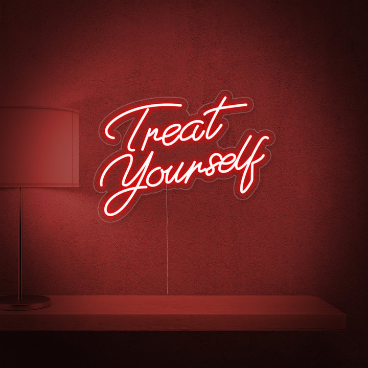 "Treat Yourself" Neon Verlichting