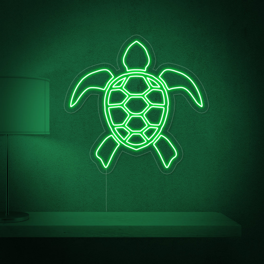 "Schildpad" Neon Verlichting