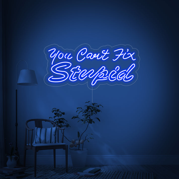 "You Cant Fix Stupid" Neon Verlichting