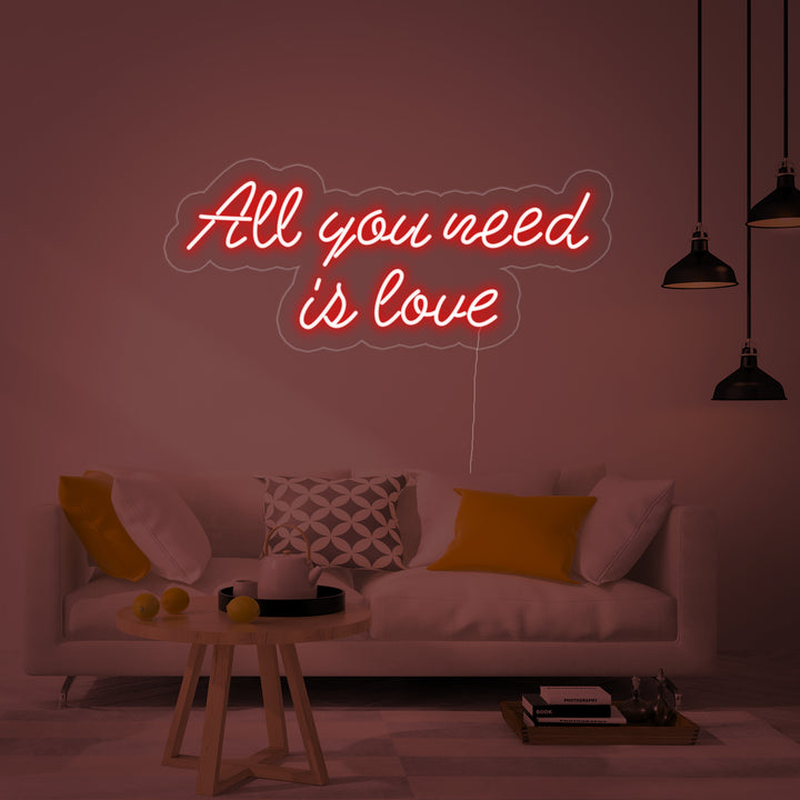 "All You Need Is Love" Neon Verlichting