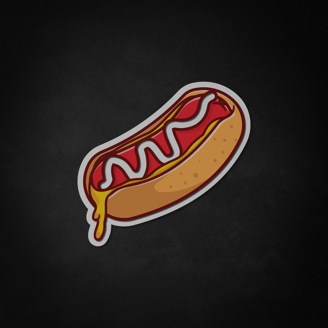 "Hotdog, gesmolten voedsel" Neon Like