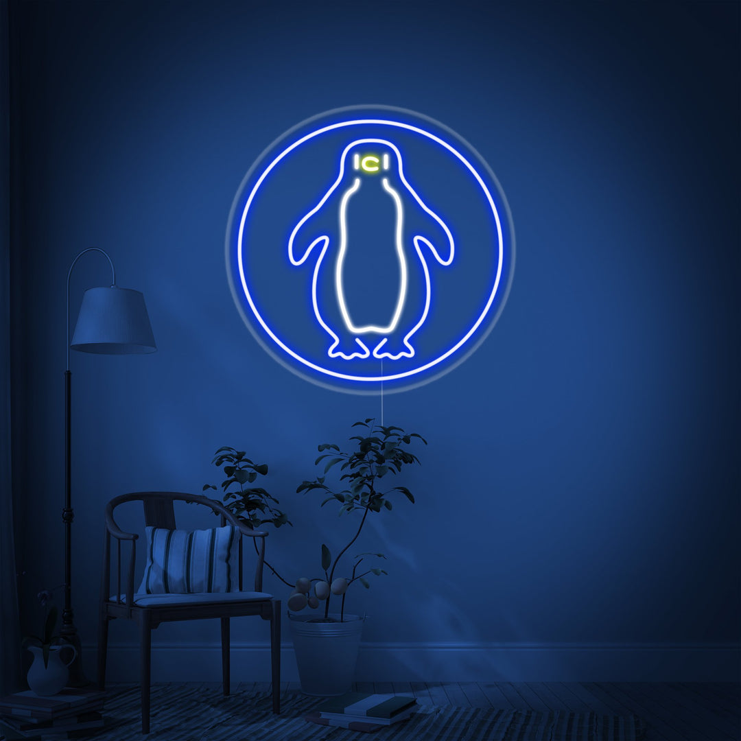 "Pinguïn" Neon Verlichting